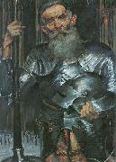 Lovis Corinth Alter Mann in Ritterrustung painting
